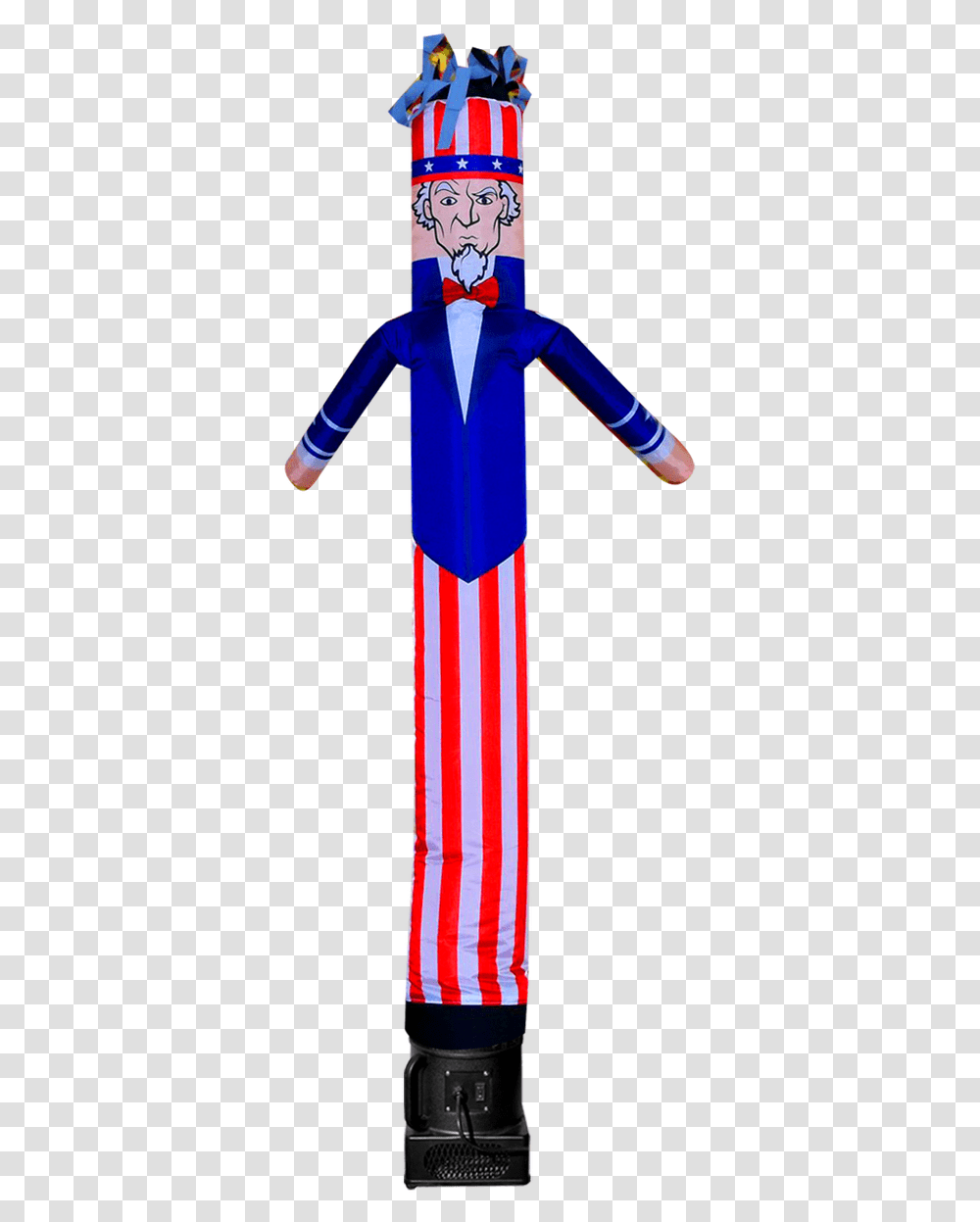 Uncle Sam Design 6ft Air Dancers Inflatable Tube Man Costume, Nutcracker, Person, Human, Pillar Transparent Png