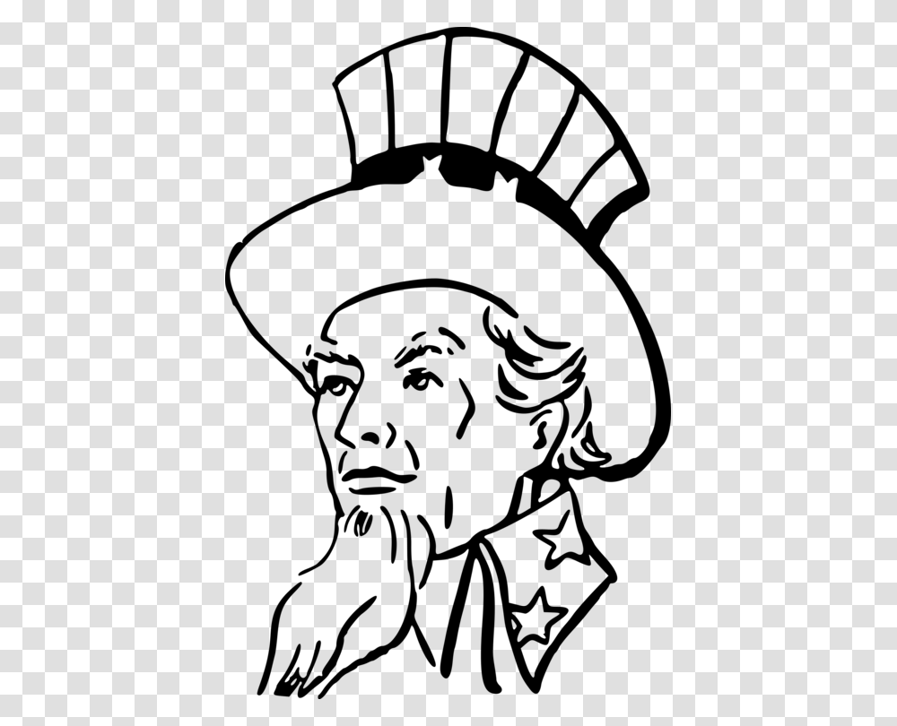 Uncle Sam Drawing Black And White Family, Gray, World Of Warcraft Transparent Png