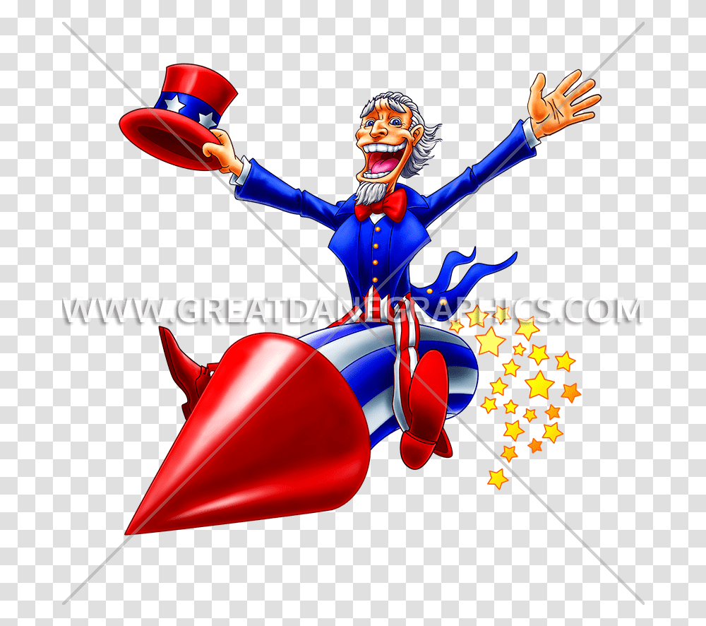 Uncle Sam Firework Production Ready Artwork For T Shirt Clip Art, Person, Poster, Advertisement, Graphics Transparent Png
