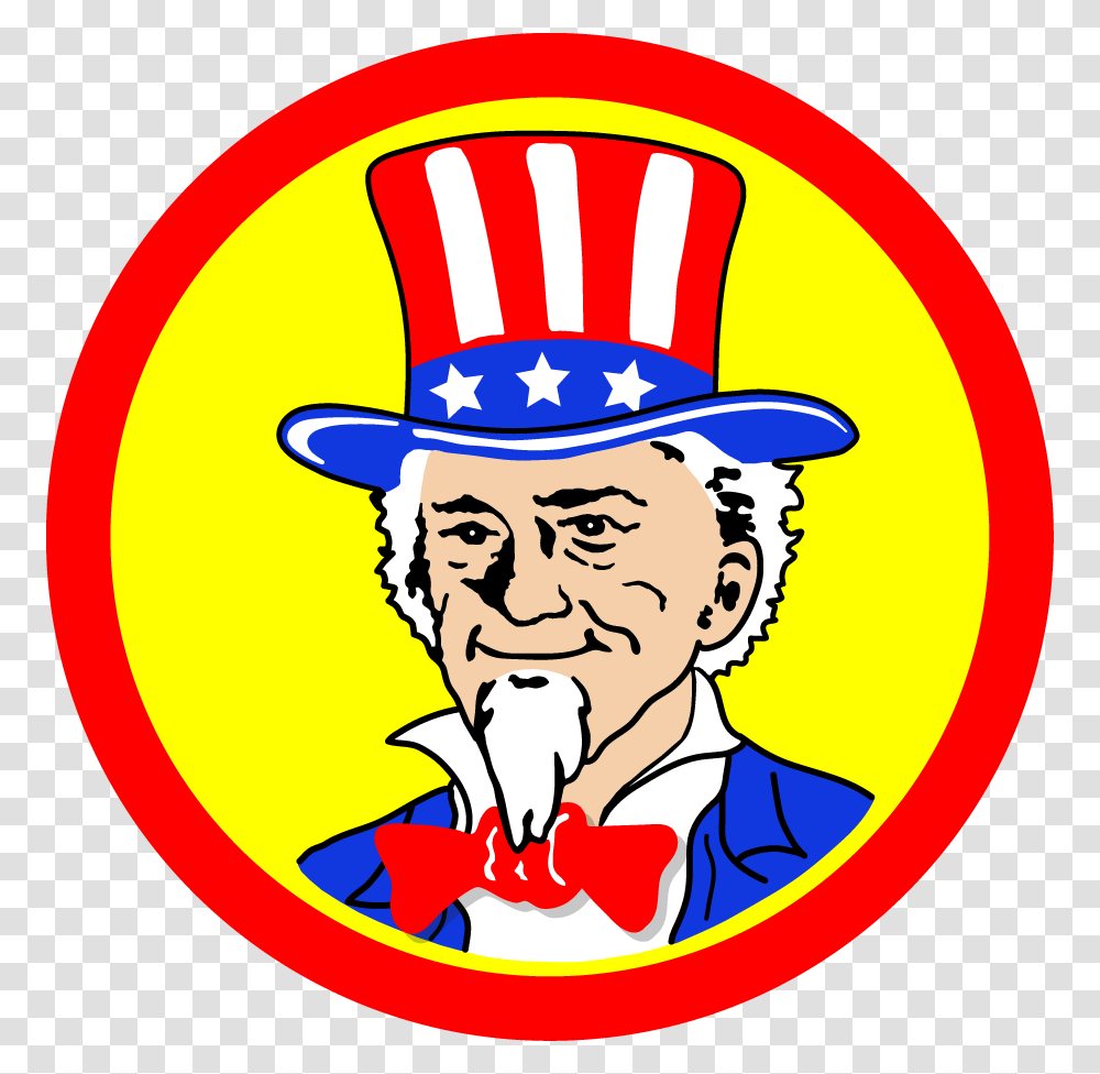 Uncle Sam Fireworks, Label, Person, Logo Transparent Png