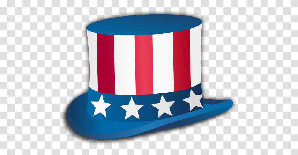 Uncle Sam Fourth Of July Hat Clip Art, Apparel, Cowboy Hat, Party Hat Transparent Png
