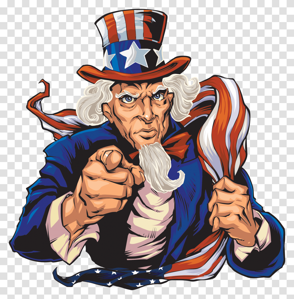 Uncle Sam, Person, Human, Costume, Hand Transparent Png