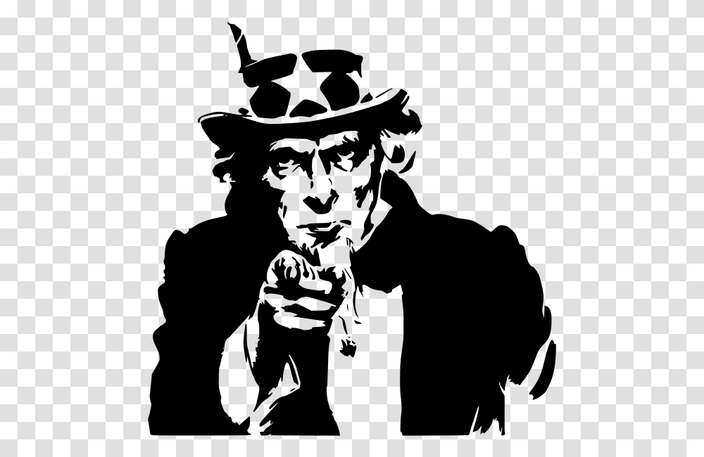 Uncle Sam Pointing Clip Arts Uncle Sam Black And White Clipart, Gray, World Of Warcraft, Halo Transparent Png