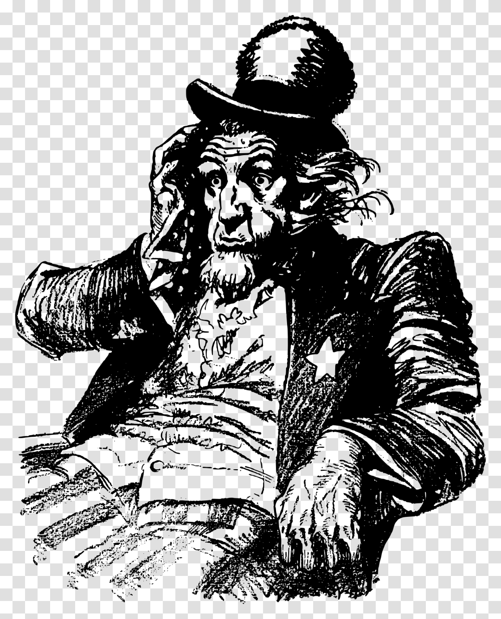 Uncle Sam Tired, Gray, World Of Warcraft Transparent Png