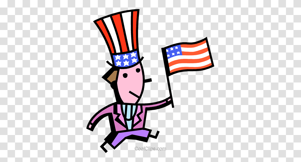 Uncle Sam With American Flag Royalty Free Vector Clip Art Transparent Png