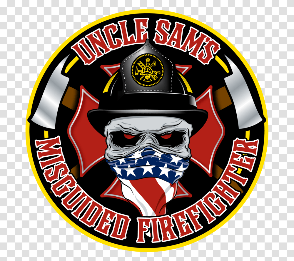 Uncle Sam's Misguided Firefighter, Logo, Trademark, Emblem Transparent Png