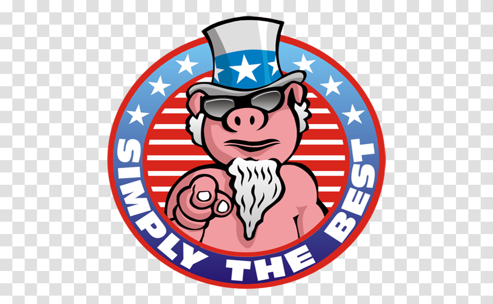 Uncle Sams Bbq Barbecue, Label, Logo Transparent Png