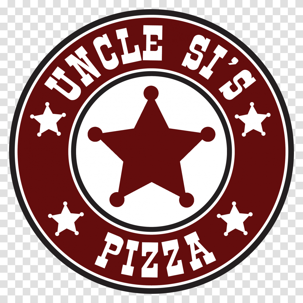 Uncle Si S Pizza Clipart Download Circle, Logo, Trademark, Star Symbol Transparent Png