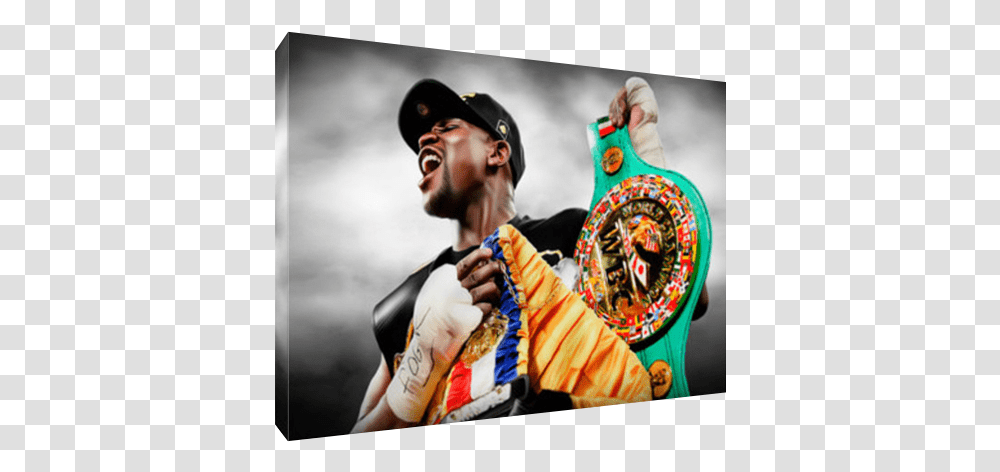 Undefeated Champ Floyd Money Mayweather Canvas Art, Person, Crowd, Face Transparent Png
