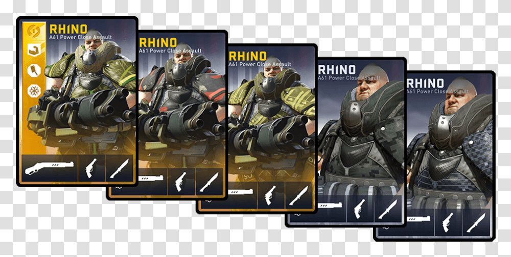 Undefined Rhino Loadout Cards, Person, Human, Overwatch, Helmet Transparent Png