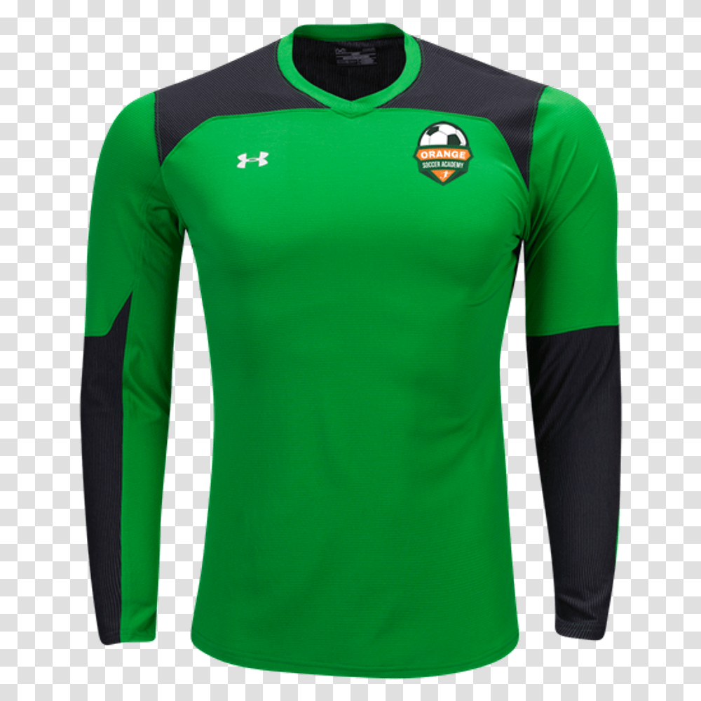 Under Armour Threadborne Wall Goalkeeper Jersey Green, Sleeve, Apparel, Long Sleeve Transparent Png