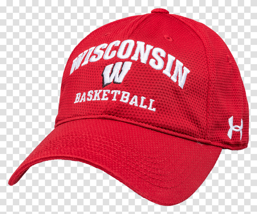 Under Armour Wisconsin Basketball Adjustable Hat Red For Baseball, Clothing, Apparel, Baseball Cap Transparent Png
