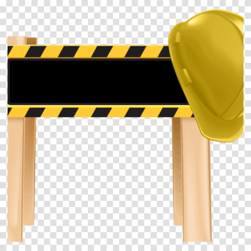 Under Construction Clipart Sign Free Vector Clip Art Image, Fence, Barricade, Hardhat, Helmet Transparent Png