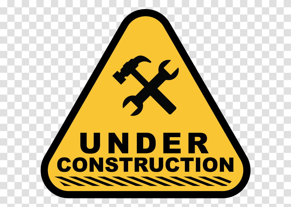 Under Construction Free, Sign, Road Sign, Triangle Transparent Png