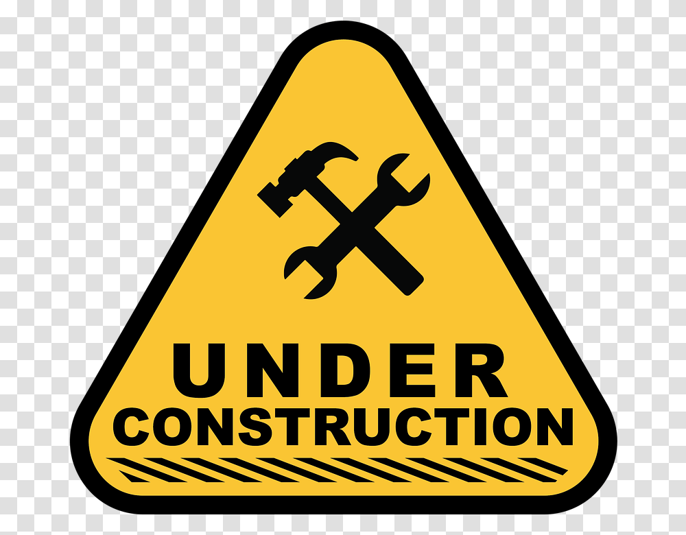 Under Construction Free, Sign, Road Sign, Triangle Transparent Png