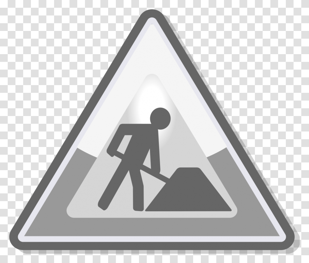 Under Construction Icon, Triangle, Sign, Road Sign Transparent Png