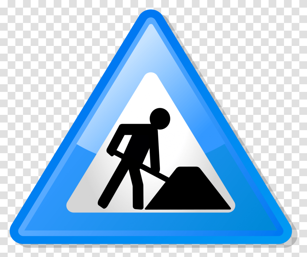 Under Construction Icon, Triangle, Sign, Road Sign Transparent Png
