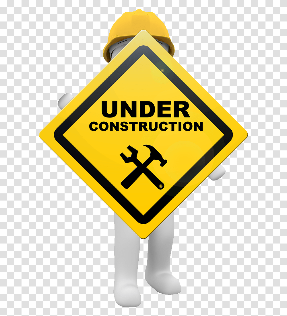 Under Construction, Road Sign, Helmet Transparent Png