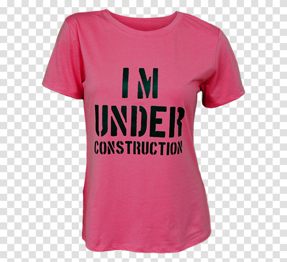 Under Construction Shirt, Apparel, T-Shirt, Person Transparent Png