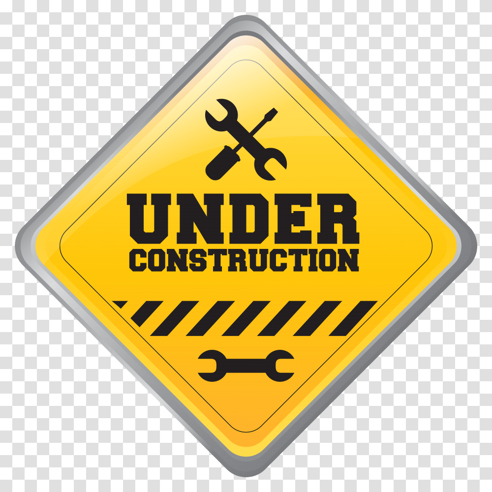 Under Construction Sign Clip Art, Road Sign Transparent Png