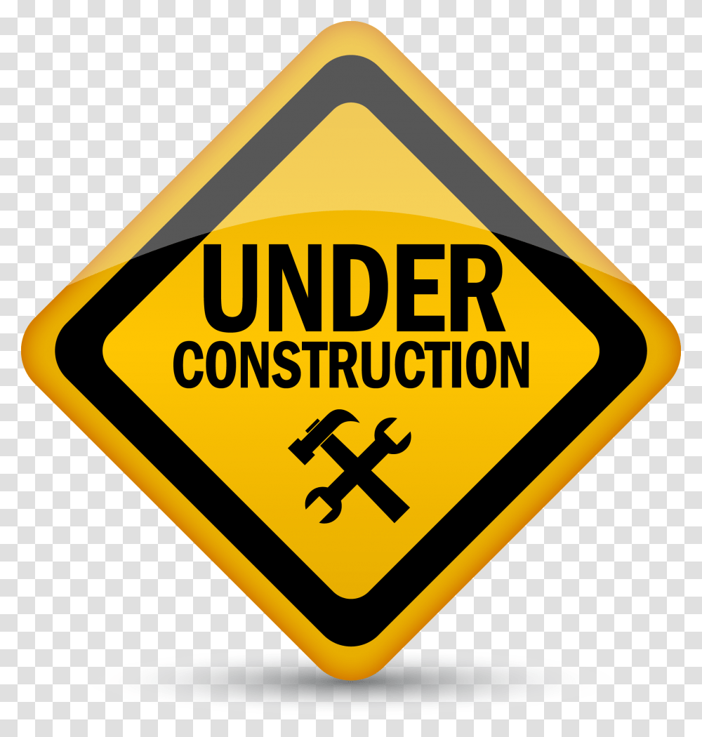 Under Construction, Road Sign Transparent Png