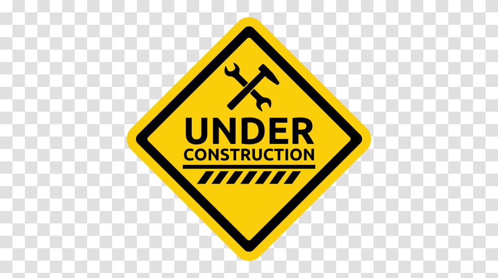 Under Construction, Road Sign Transparent Png