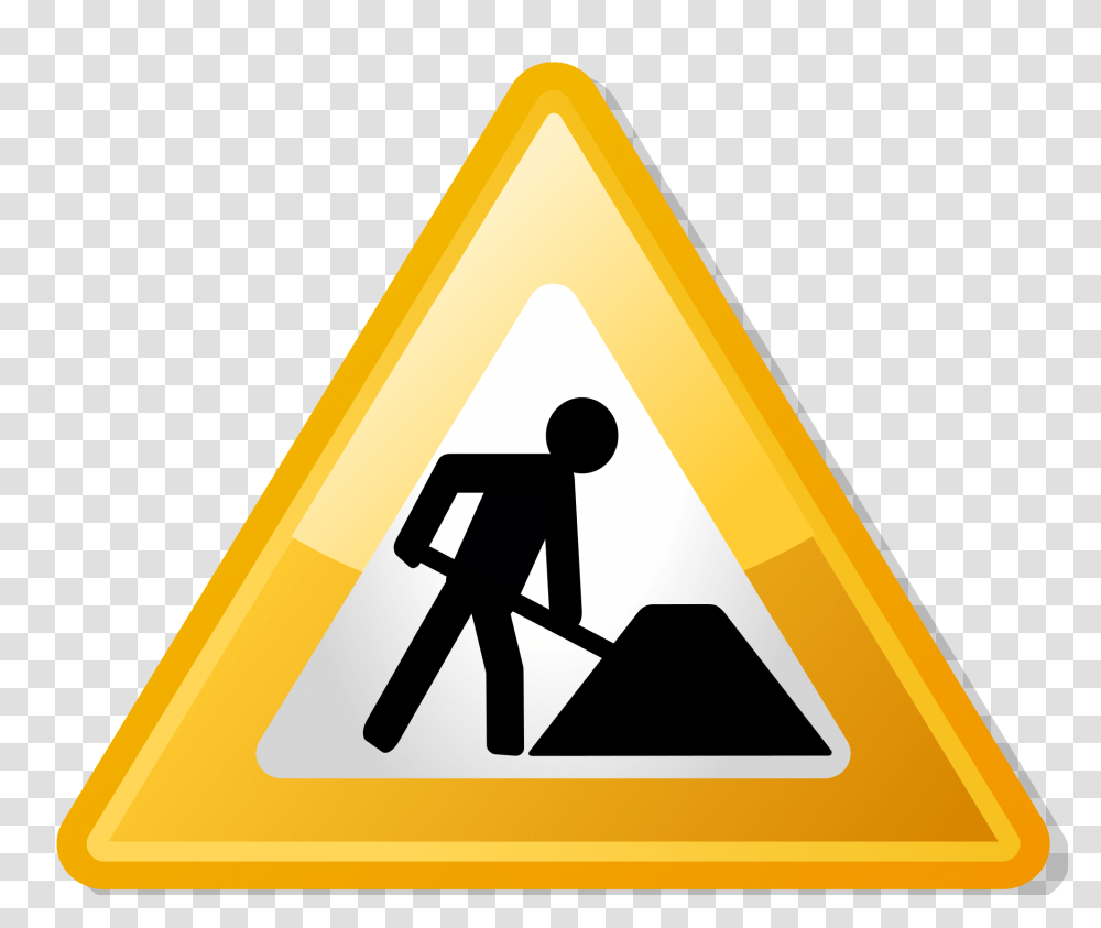 Under Construction, Sign, Road Sign, Triangle Transparent Png