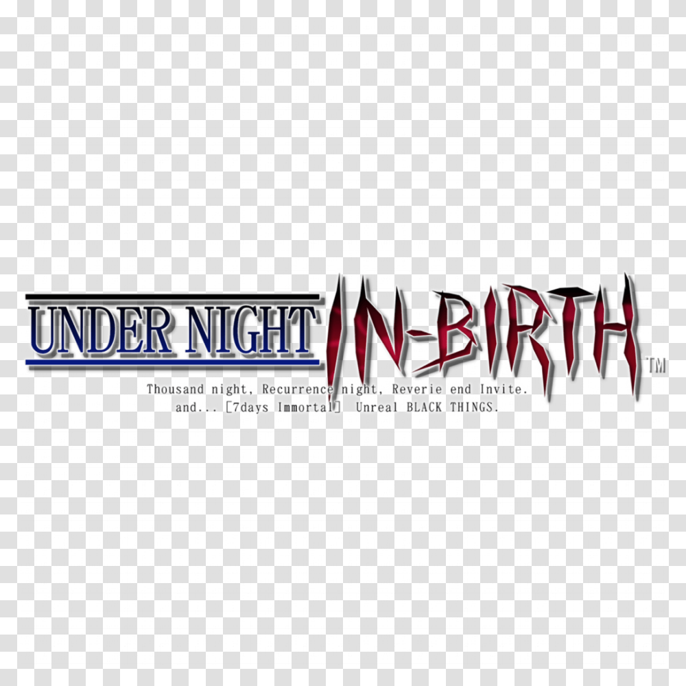 Under Night In Birth, Word, Logo Transparent Png