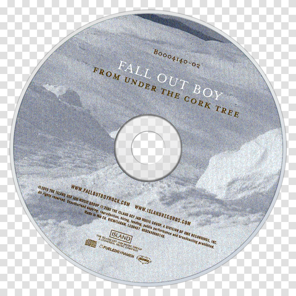 Under The Cork Tree Cd Disc Image Fall Out Boy From Under The Cork Tree Cd, Disk, Dvd, Baseball Cap, Hat Transparent Png