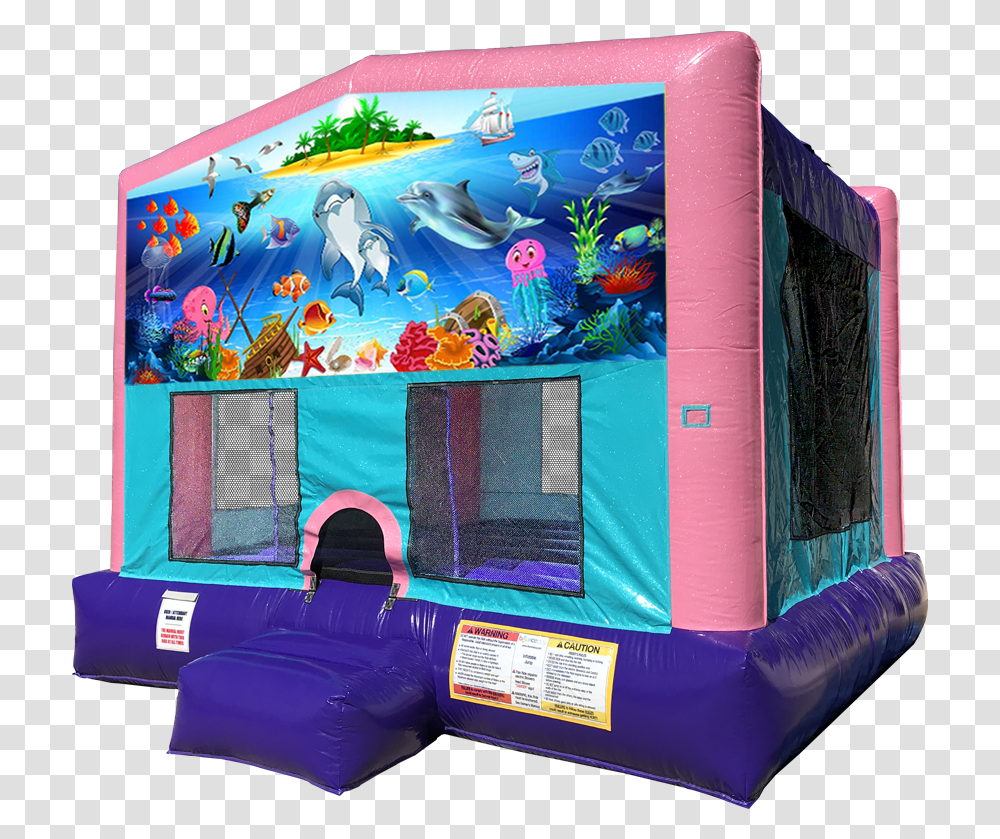 Under The Sea Bouncer Under The Sea Bounce House, Inflatable, Indoor Play Area Transparent Png