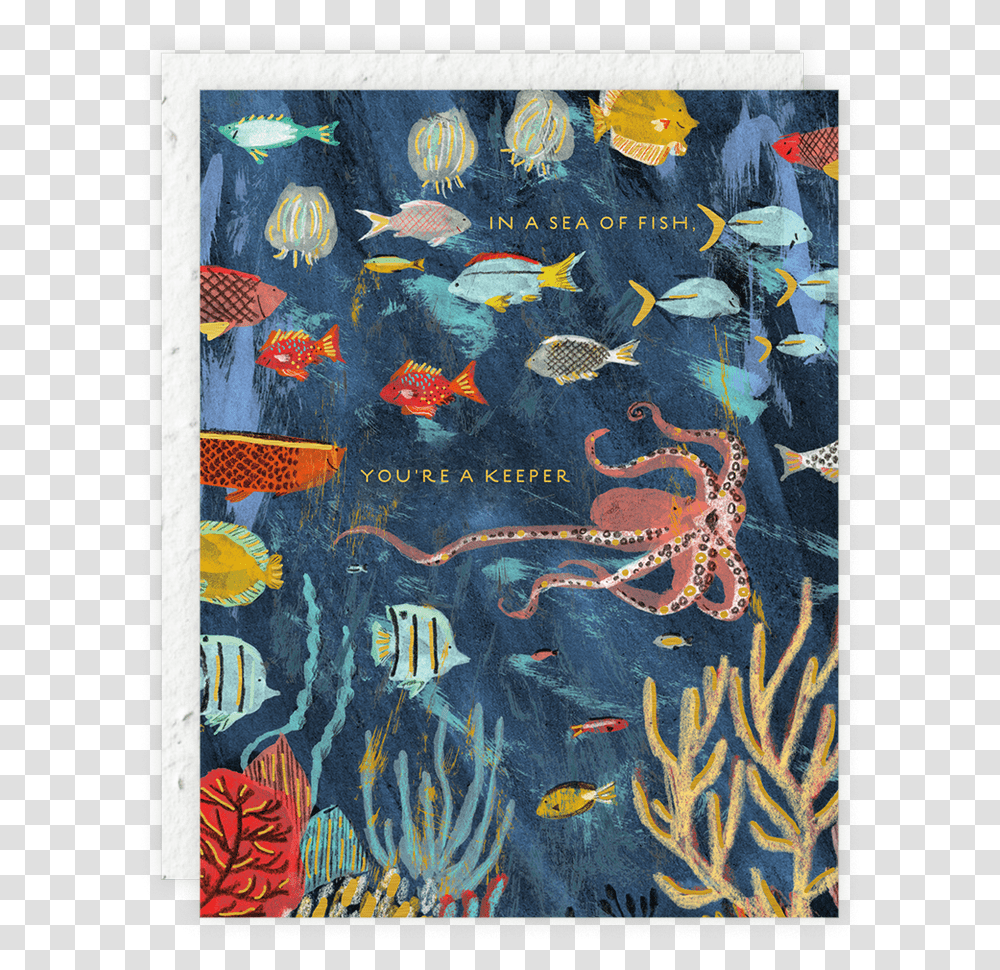 Under The Sea Seedlings Card Art, Rug, Fish, Animal, Fashion Transparent Png