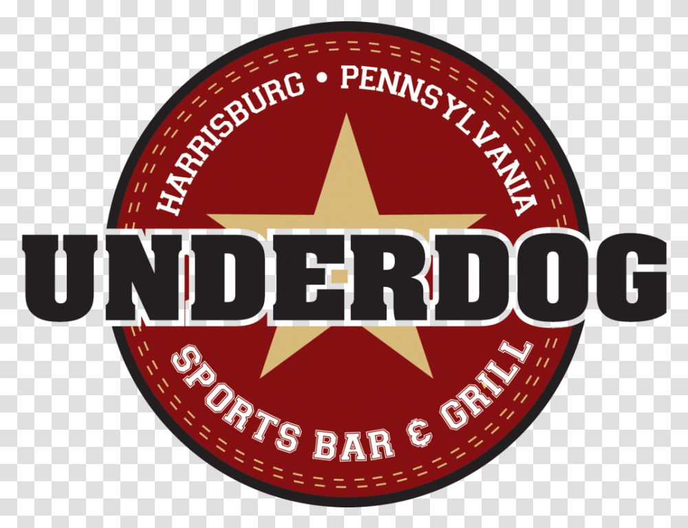 Underdog Sports Bar And Grill Emblem, Label, Logo Transparent Png