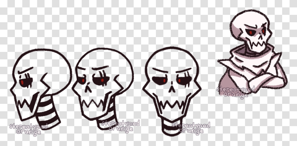 Underfell Papyrus Sketches Underfell Papyrus Head, Hand, Label, Poster Transparent Png