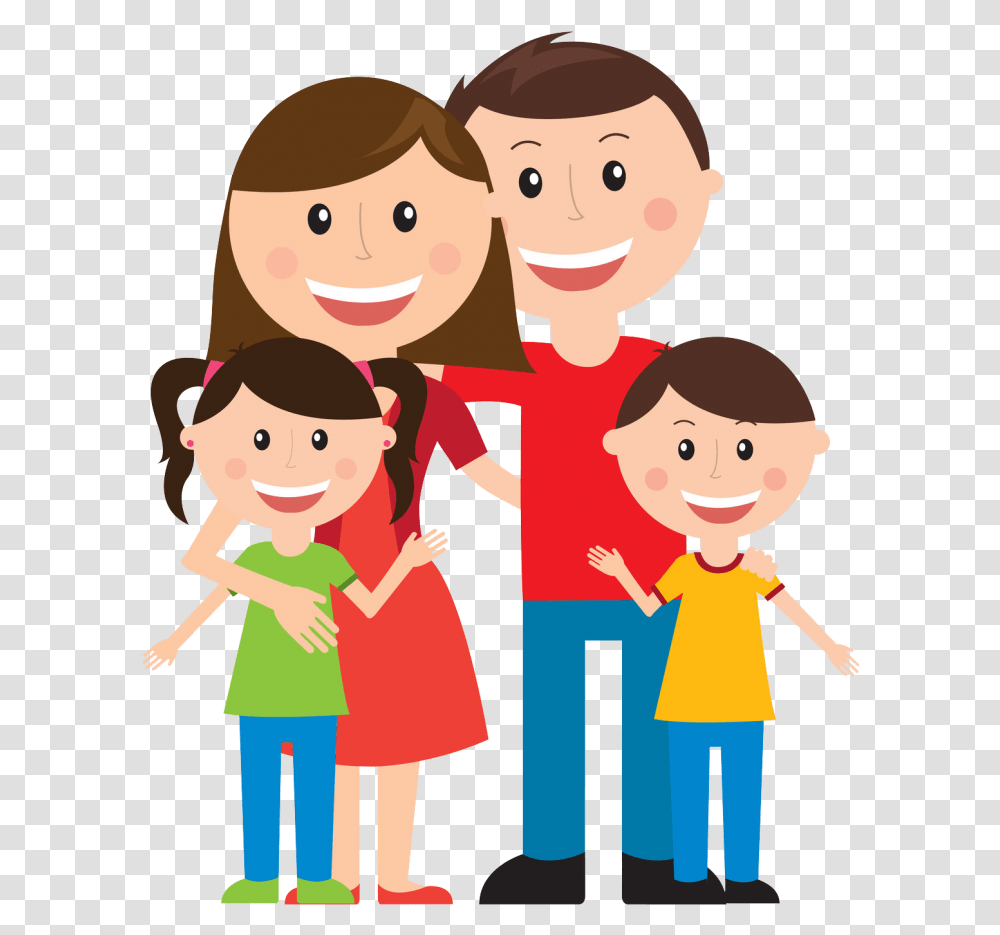 Understanding Home Insurance Family Of Four Clipart, Person, Human, People, Female Transparent Png