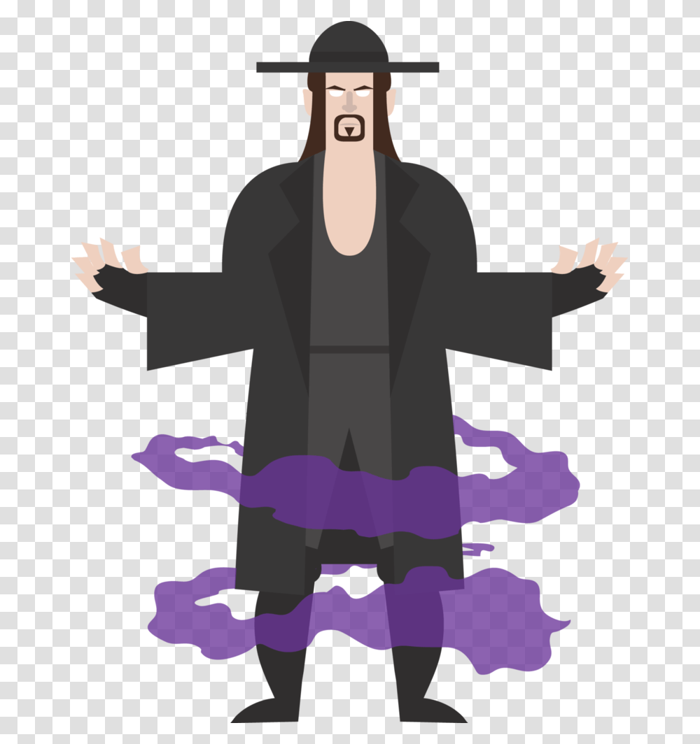 Undertaker Cartoon The Undertaker, Person, Silhouette, Ninja, Crowd Transparent Png
