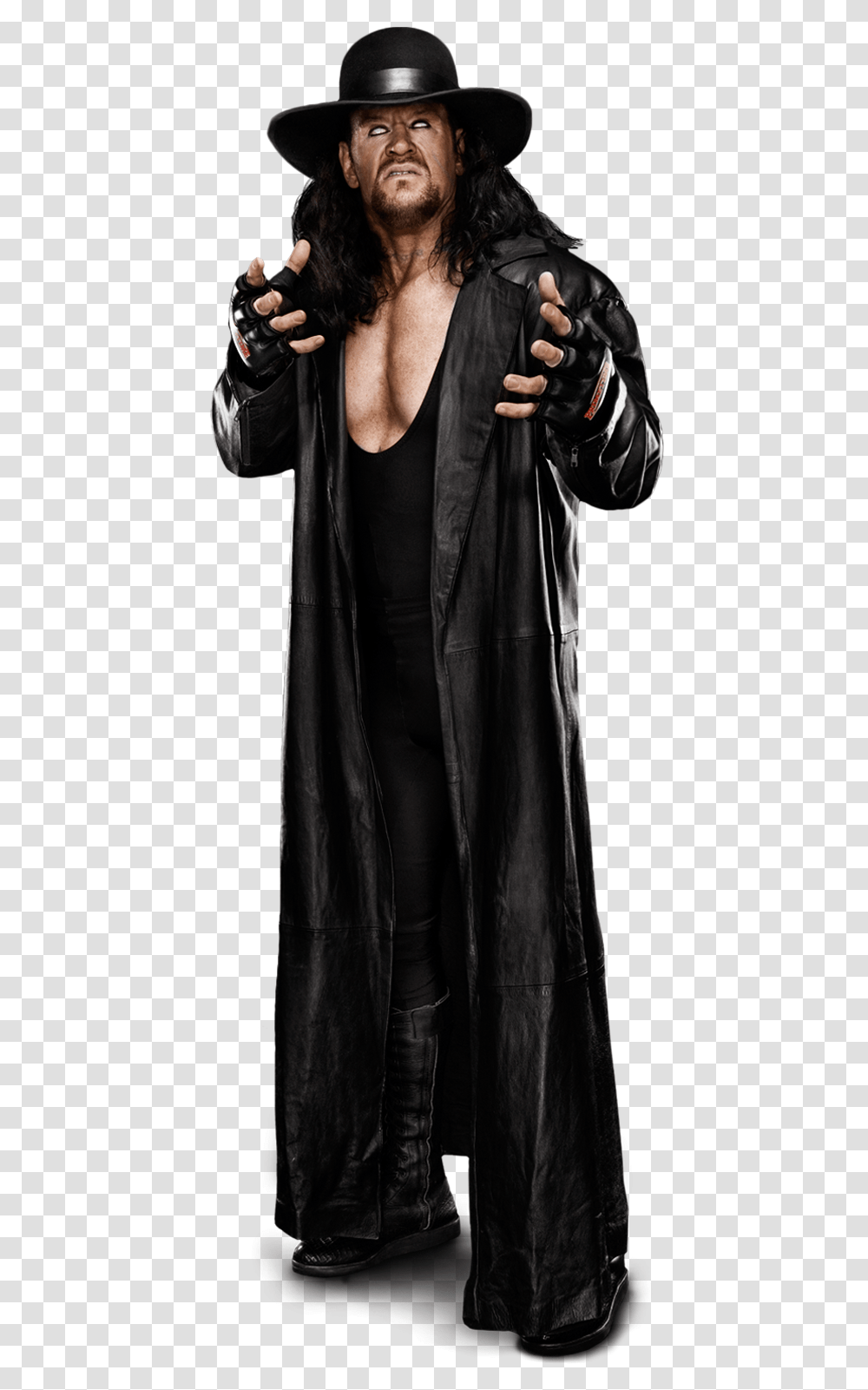 Undertaker Free Download Undertaker, Apparel, Overcoat, Hat Transparent Png