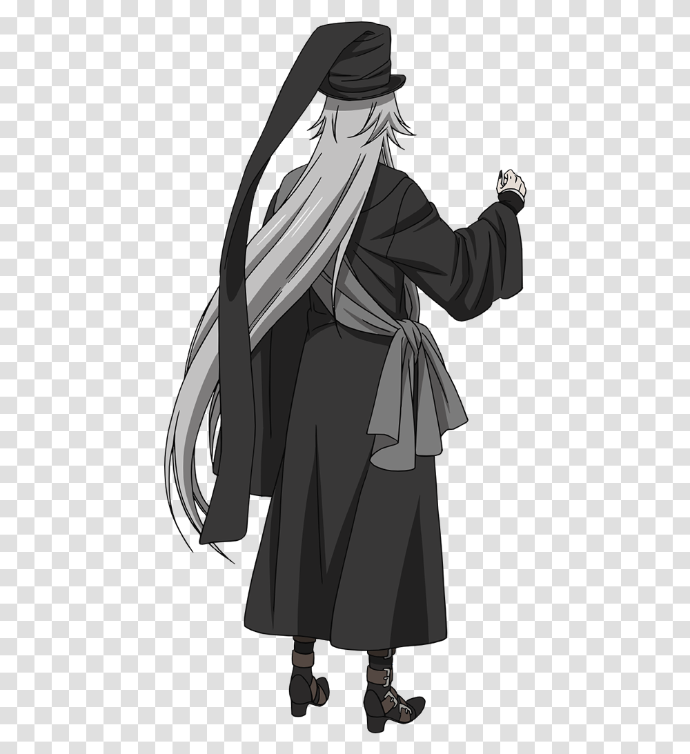 Undertaker Kuroshitsuji Image 2591123 Zerochan Anime Undertaker Black Butler, Clothing, Apparel, Person, Human Transparent Png