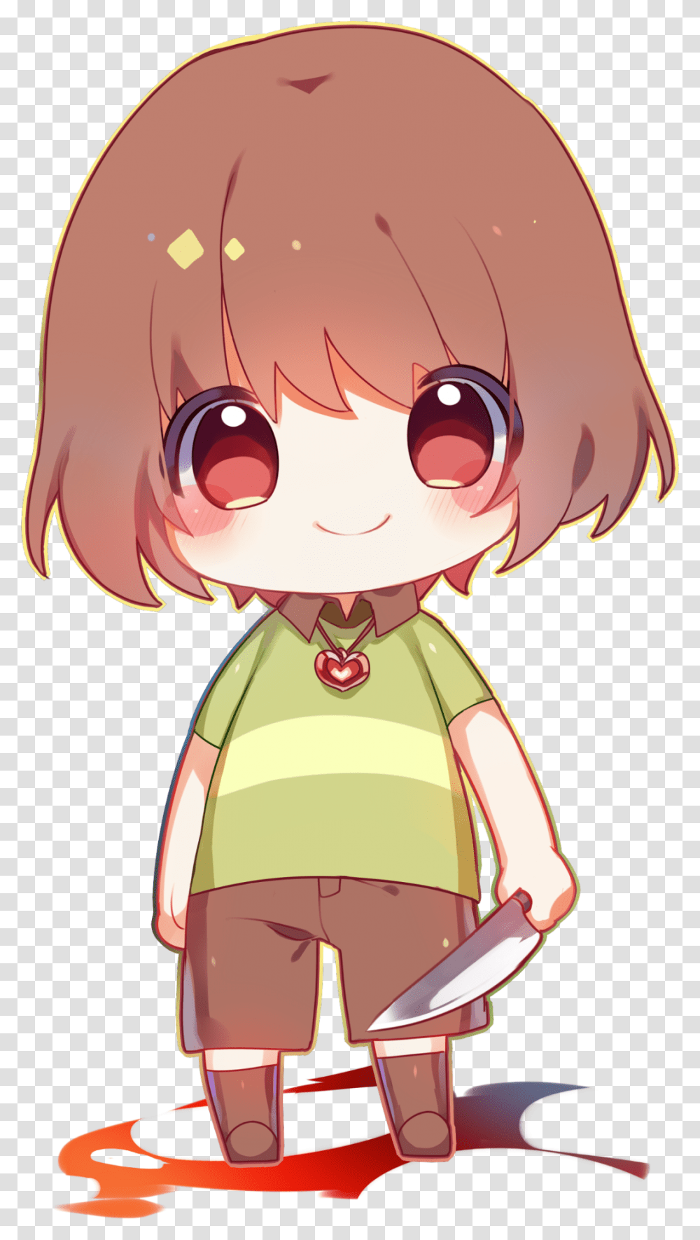 Undertale Chara Chibi, Comics, Book, Manga Transparent Png