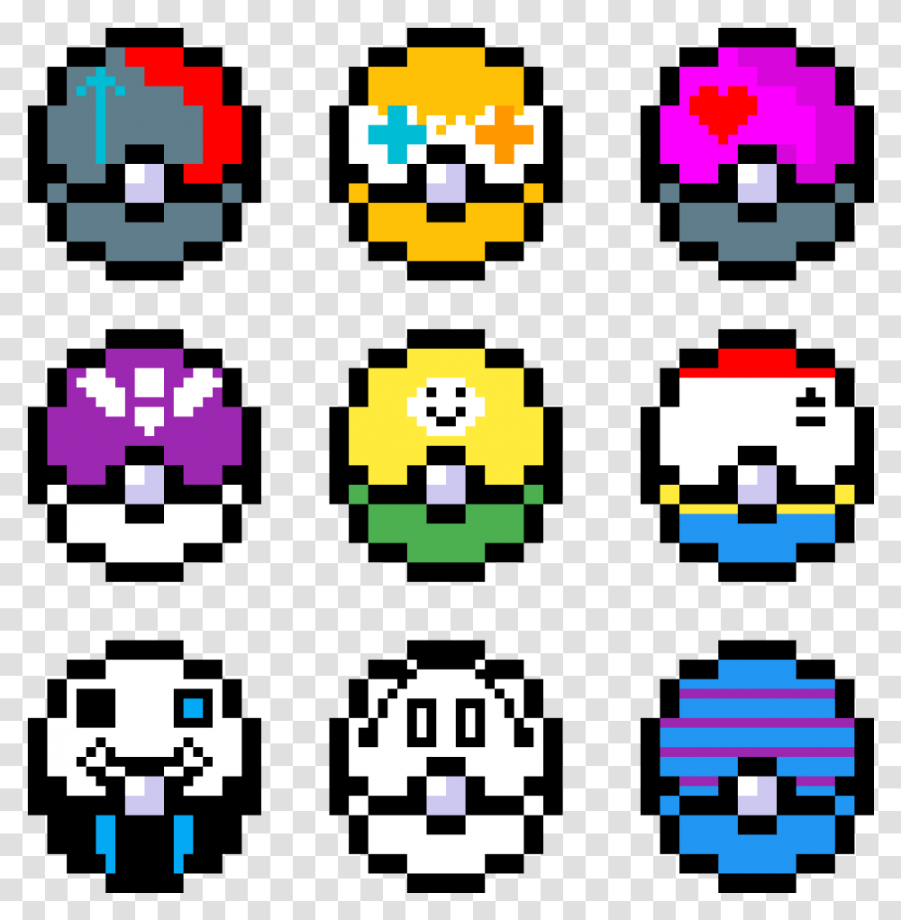 Undertale Character Pokeballs Undertale Pokeballs, Pac Man Transparent Png