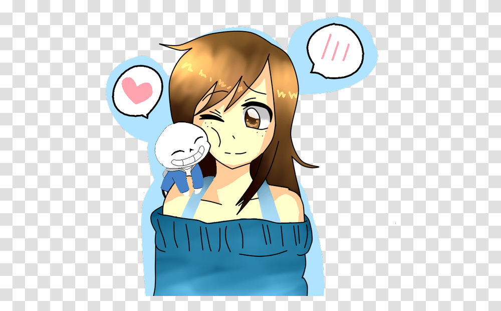 Undertale Fanart Cute Undertale Food Juggling Female Transparent Png Pngset Com