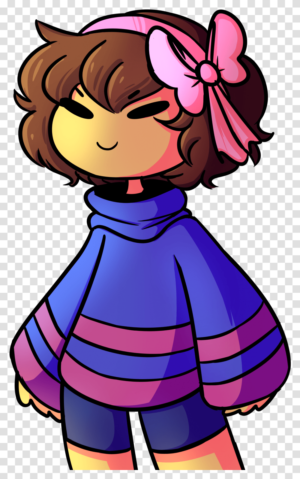 Undertale Hair Clothing Pink Purple Fictional Character Frisk Hair Color, Female, Accessories Transparent Png