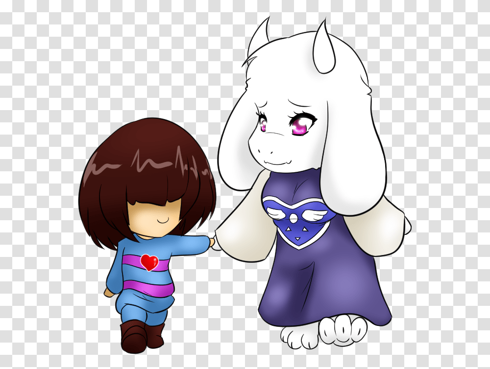 Undertale Hair Face Child Clothing Facial Expression Undertale Toriel And Baby Frisk, Hug, Costume Transparent Png