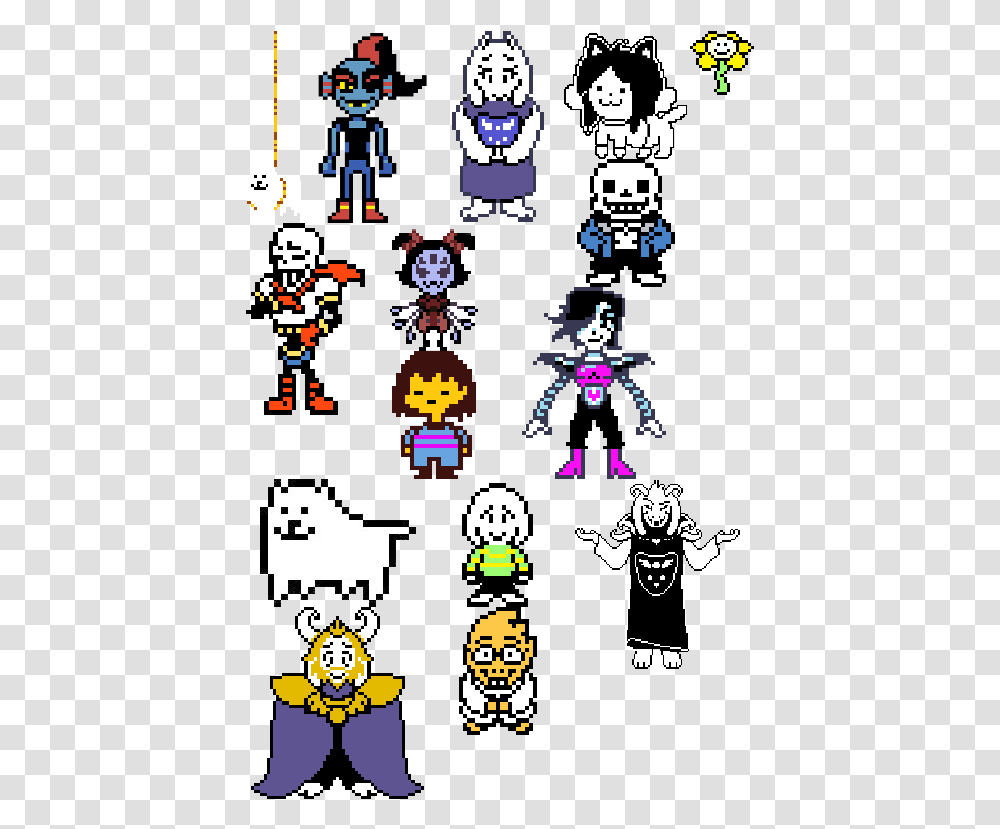 Undertale Pack Cartoon, Pac Man, Super Mario, Person, Human Transparent Png