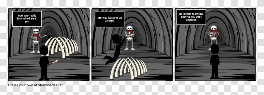 Undertale Papyrus, Person, Tunnel, Corridor, Sewer Transparent Png