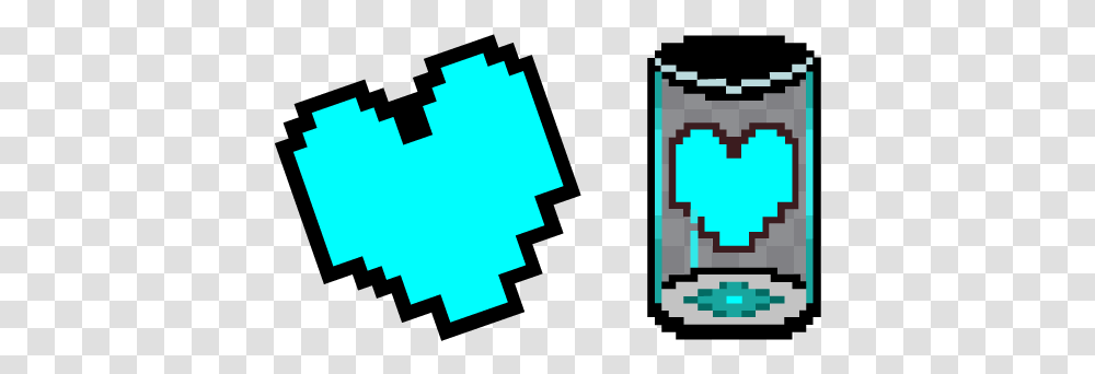 Undertale Patience Soul And Container Horizontal, Pac Man Transparent Png