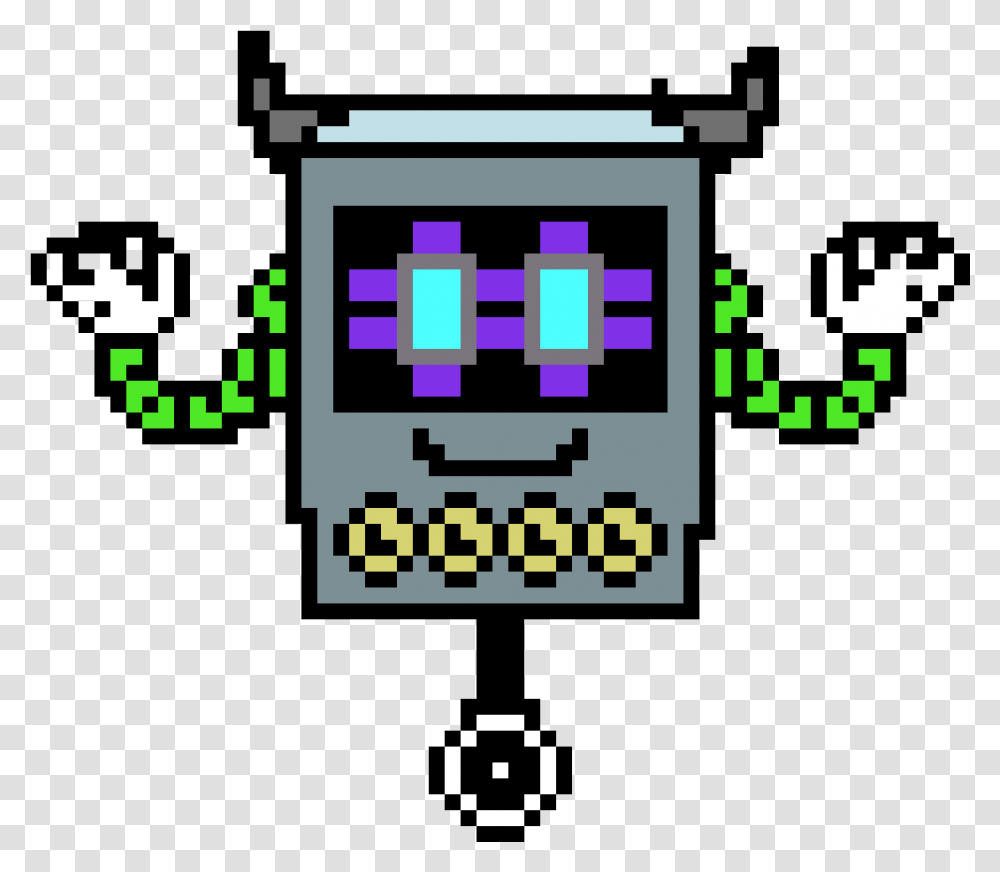 Undertale Pixel Art Minecraft, Pac Man, Digital Clock Transparent Png