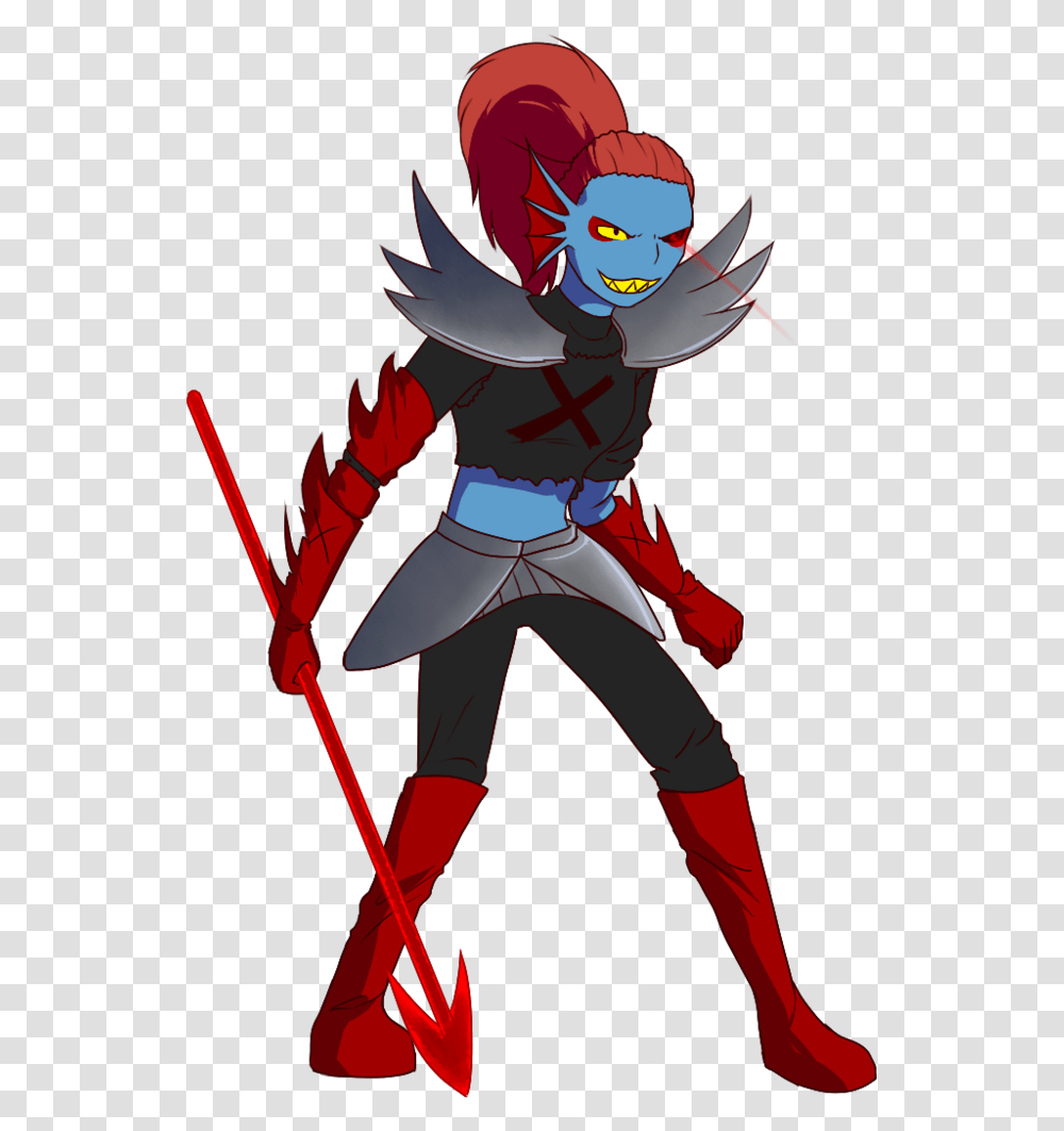 Undertale Red Fictional Character Baseball Equipment Underfell Undyne The Undying, Person, Human, Book, Manga Transparent Png