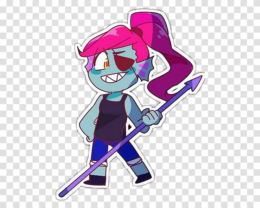 Undertale Undyne Sticker By Nikola Stickers Undertale, Art, Graphics, Drawing, Label Transparent Png