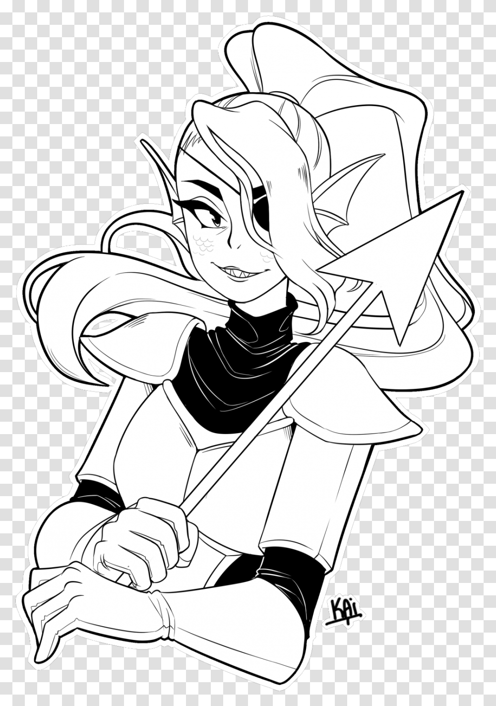 Undertale White Black Black And White Fictional Character Undyne Black And White Undertale, Manga, Comics, Book, Hammer Transparent Png