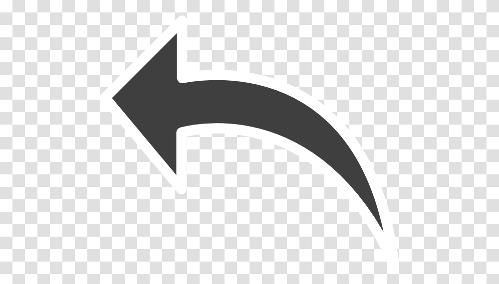 Undo Icon With White Border Clip Art Direction Arrow, Symbol, Text, Label, Logo Transparent Png